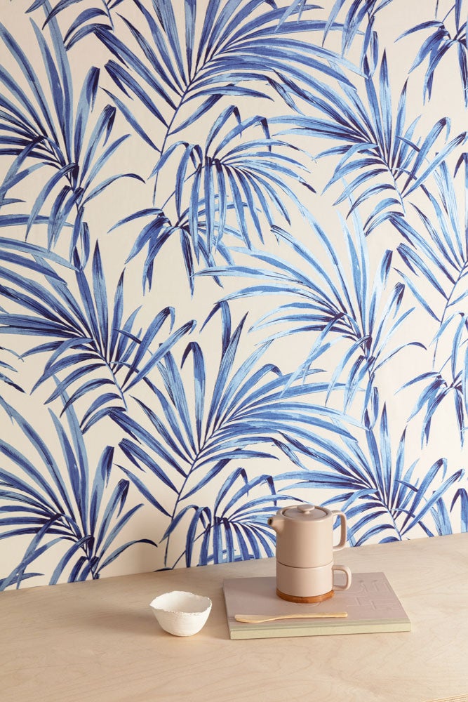 Midbec Tapeter - Palm Cobalt