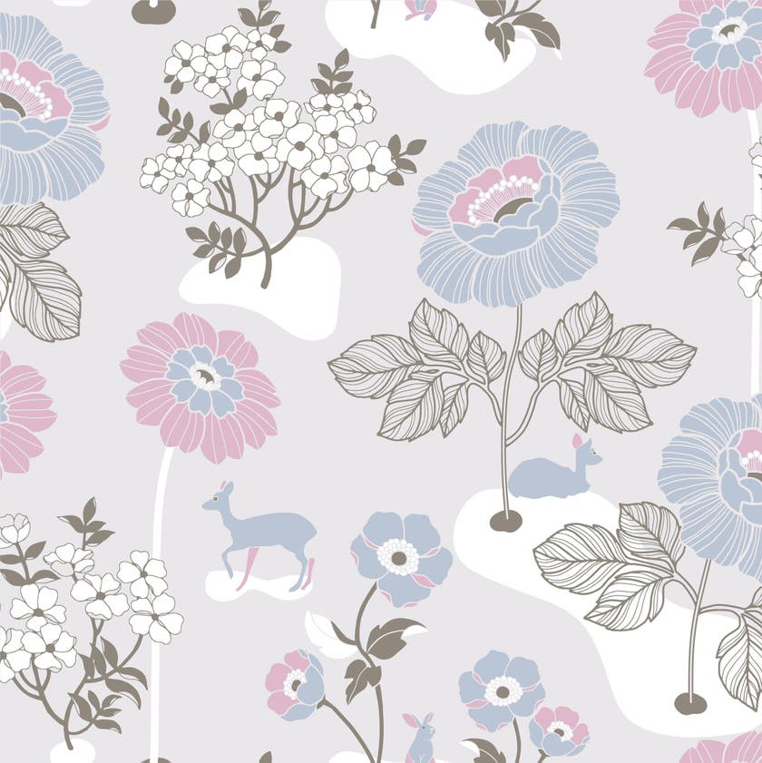 Duro - Blomsteräng, Ljusgrå Duro 1900