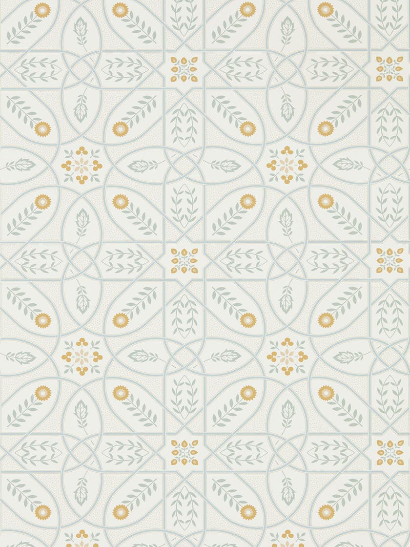 Brophy Trellis Ivory Sage Melsetter Wallpapers
