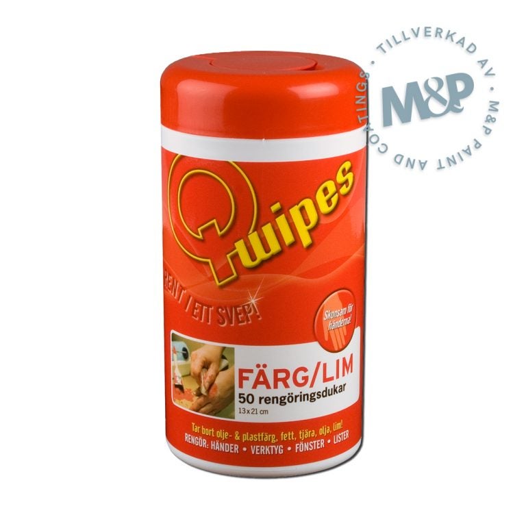 Q-Wipes för Färg & Lim