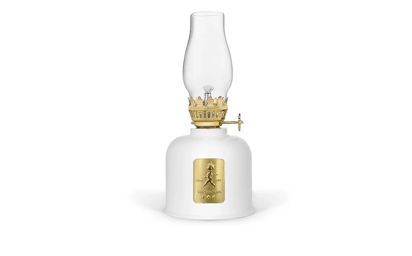 FOTOGENLAMPA VIT/GULD SOLSTICKAN