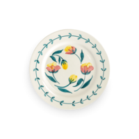 Flowers Tallrik Water Lilies 20 cm Vit