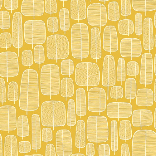 Midbec Tapeter - Little Trees Yellow