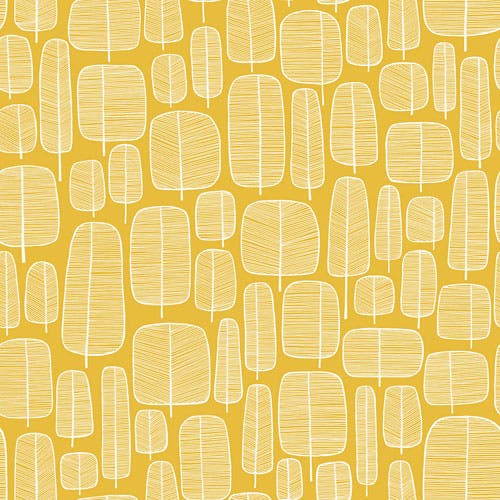 Midbec Tapeter - Little Trees Yellow