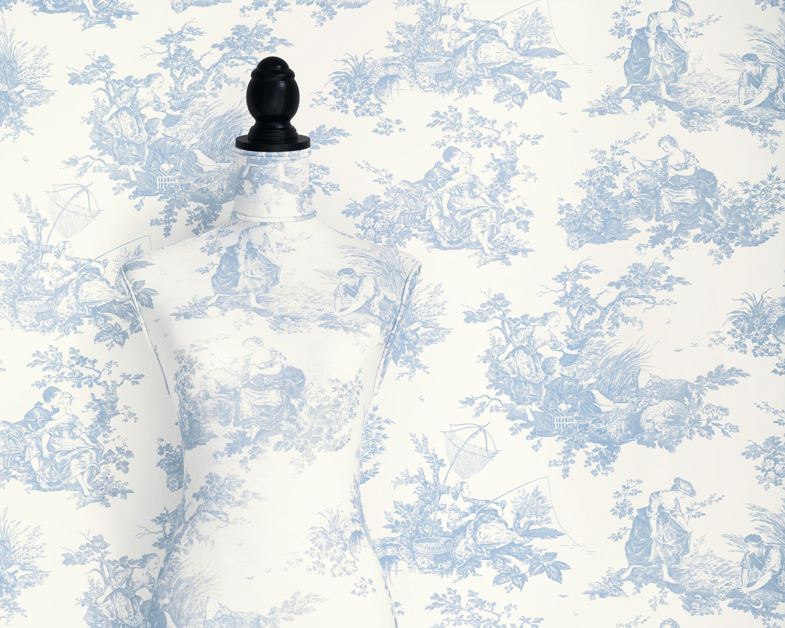 Casadeco Scene D'Été Bleu Porcelaine