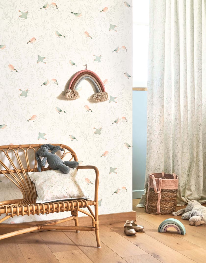 Casadeco - Flying Bird Vert Amande Once Upon A Time