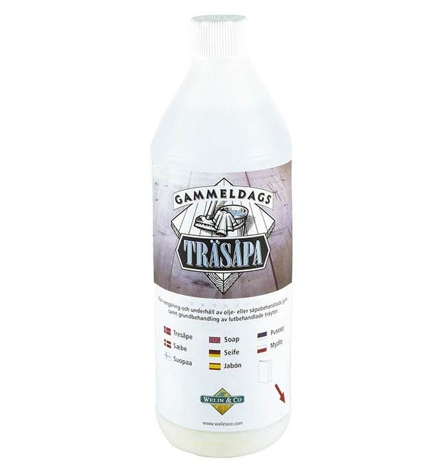 Gammeldags Träsåpa Vit 1L