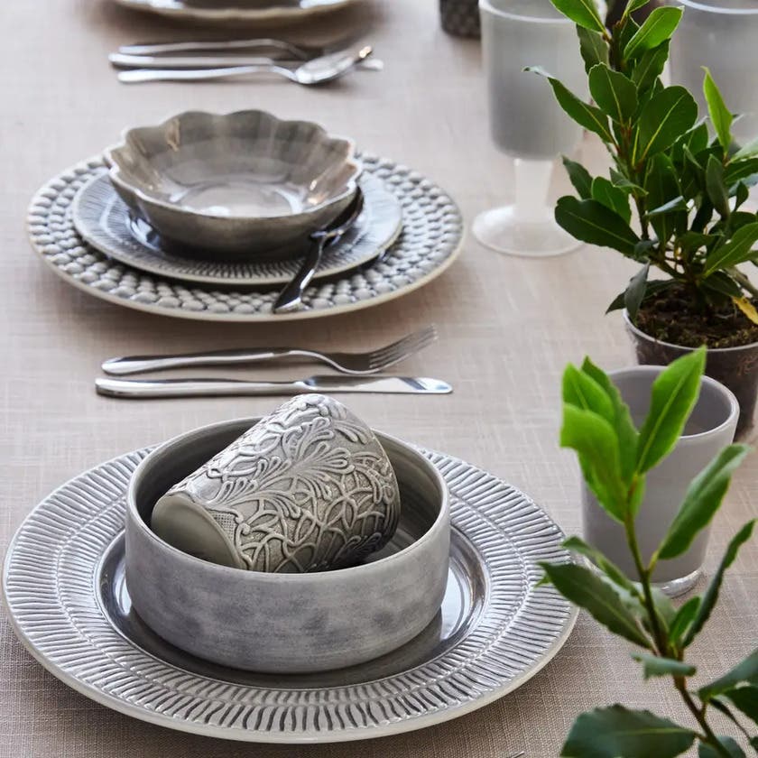 Lace Mugg 30 cl Grå