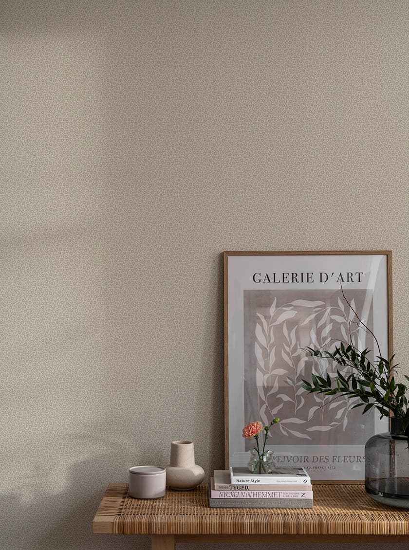 Smulan Vit/Beige Småmönstrat