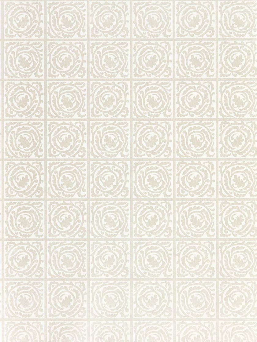 Pure Scroll White Clover Pure Morris North Wallpap