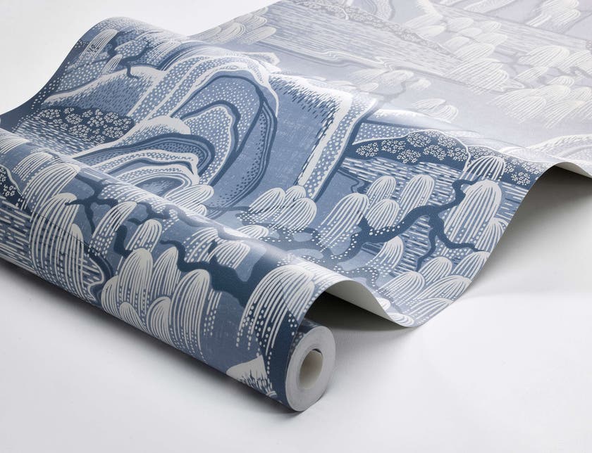 Boråstapeter - Indigo Garden - Blue & White