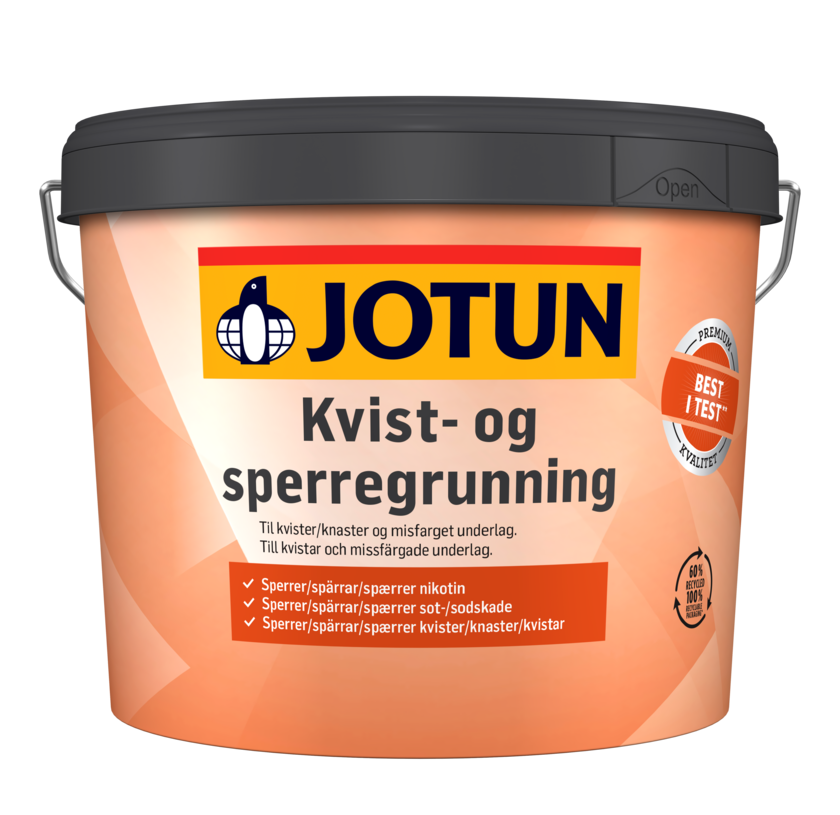 Kvist & Spärrgrundning 9 L Vit