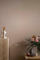 Linne, Ljus Gammelrosa Enfärgad & Randig