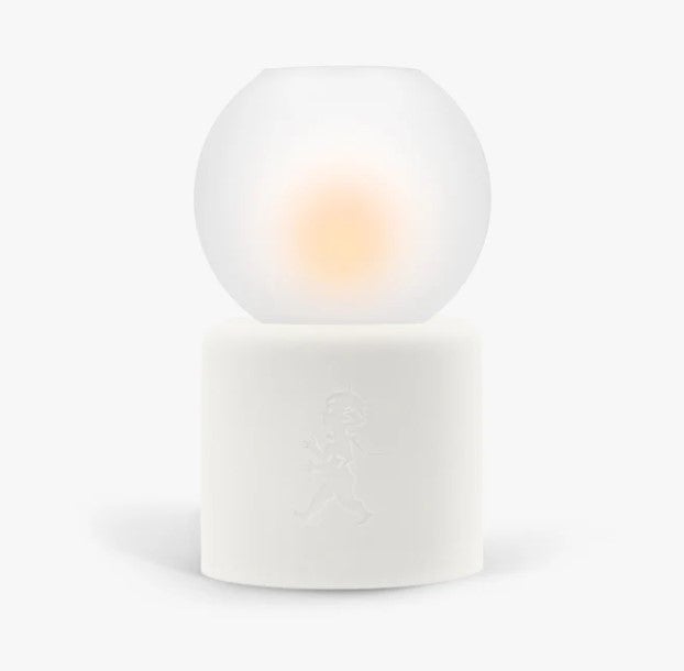 Värmeljuslykta Globe Vit