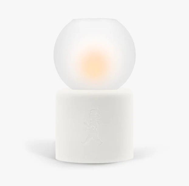 Värmeljuslykta Globe Vit