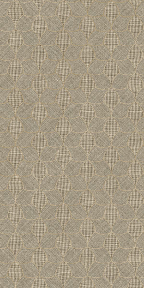 Casamance Tressana Sépia/Doré