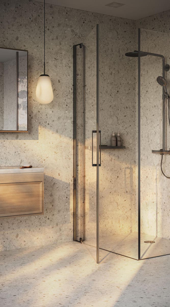 Breccia Stone Beige - Våtrumsvägg