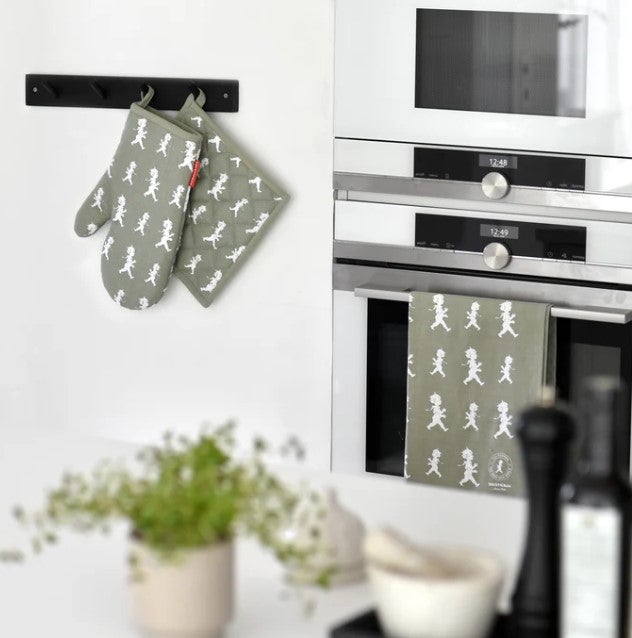 Kökshandduk 50x70 cm Grön/Vit