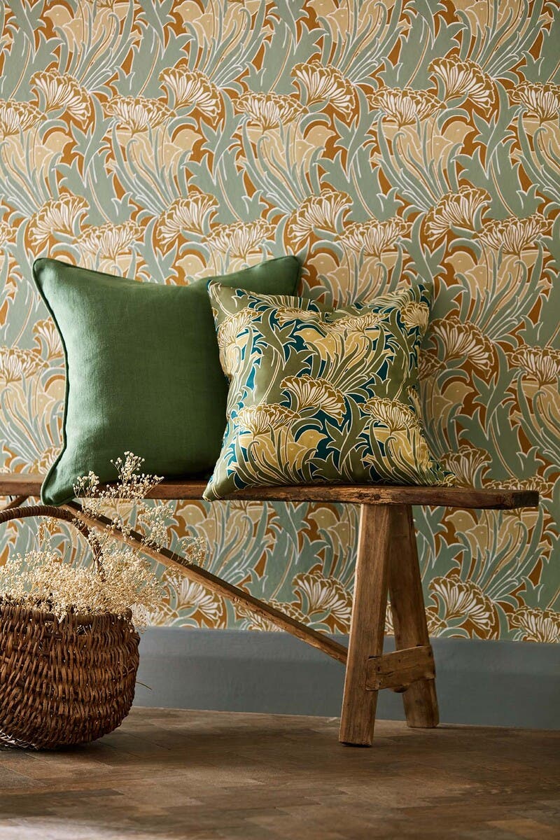 Laceflower Tobacco/Pistac Bedford Park Wallpapers