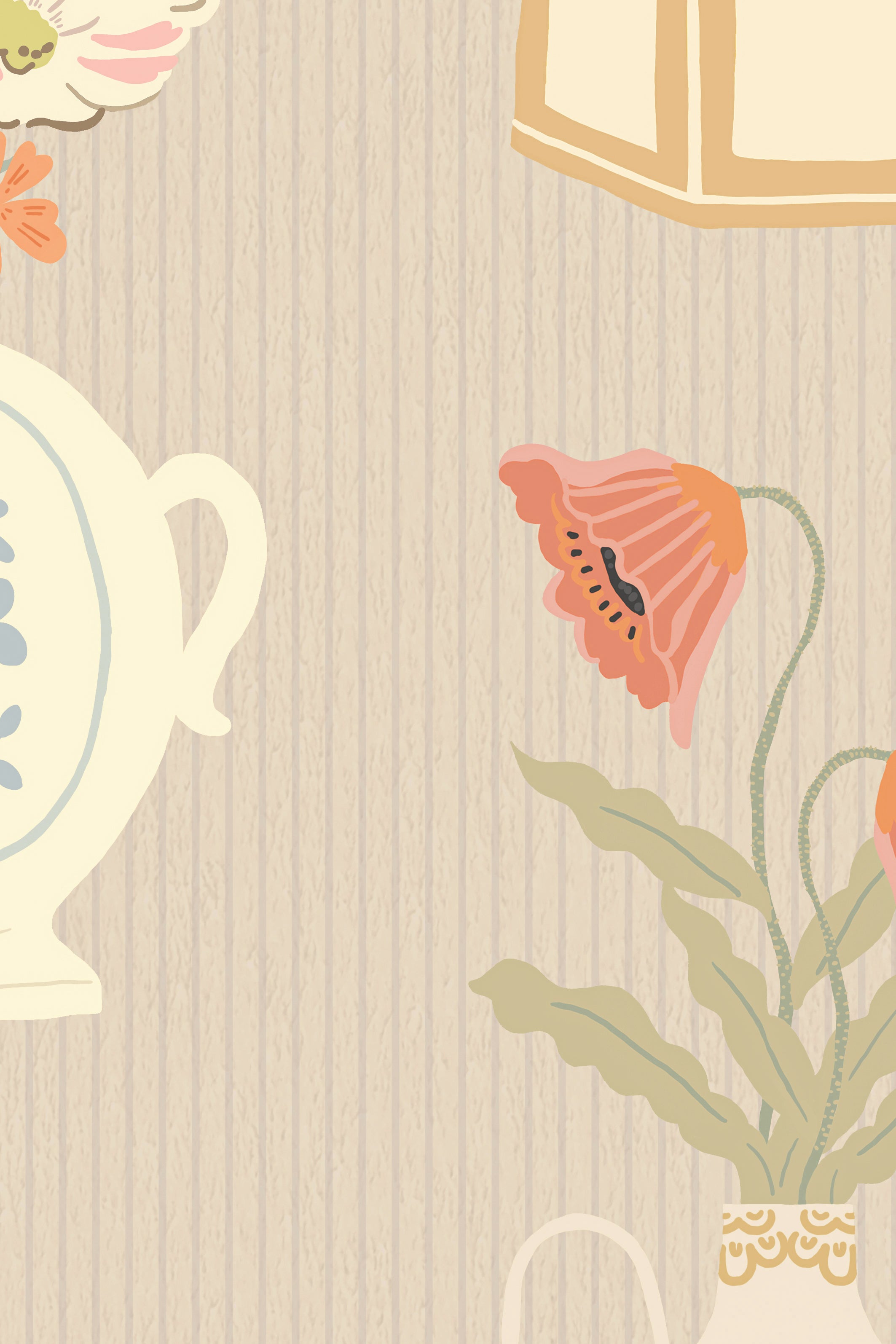 Majvillan - Floral Daiquiri Misty Gray