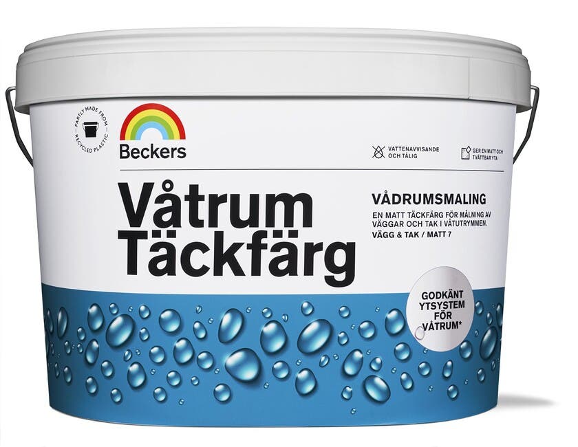 Våtrum Täckfärg 10 L Vit