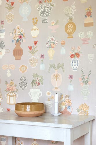 Majvillan - Floral Daiquiri Misty Gray