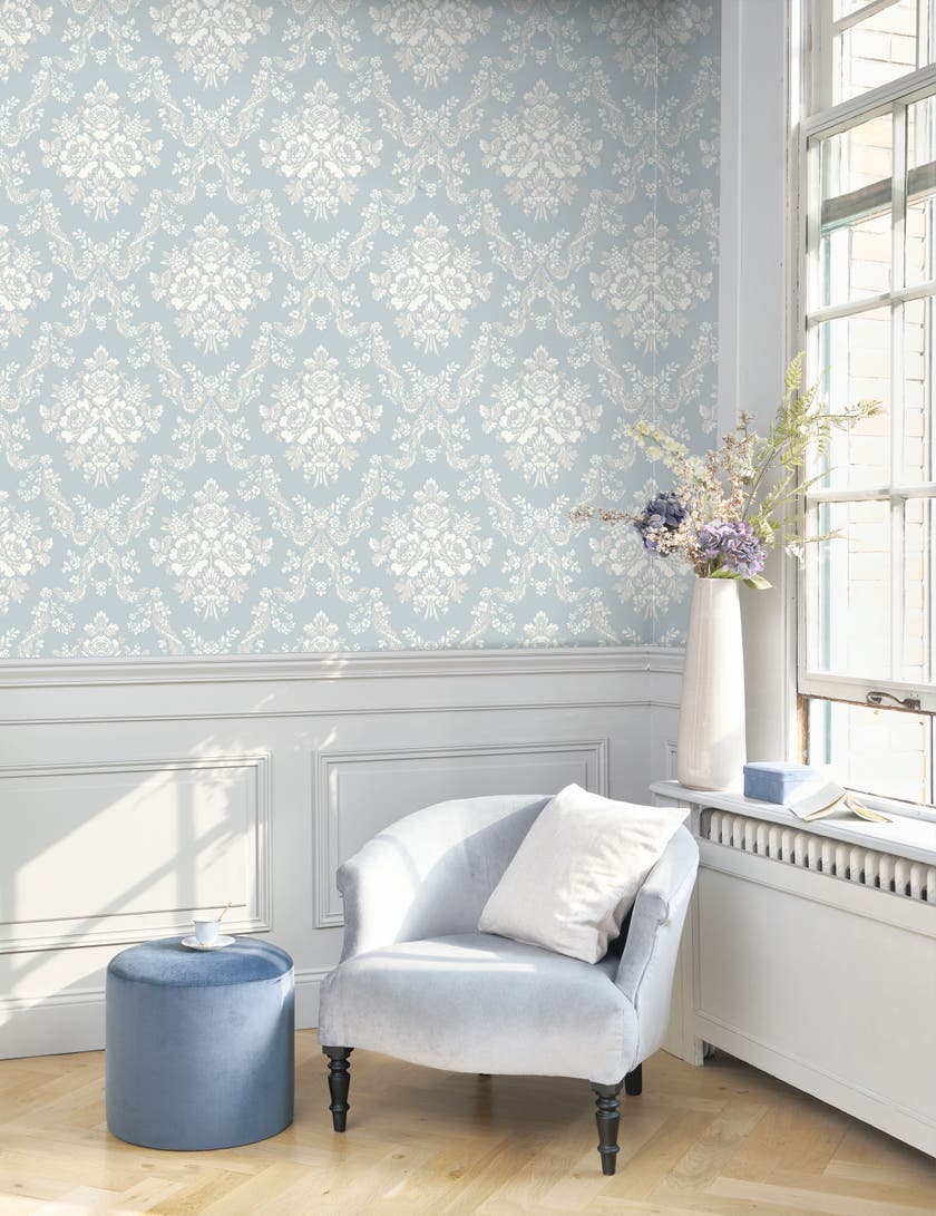 Casadeco Pompadour Bleu Doux