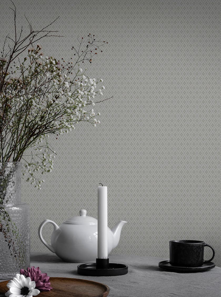 Duro - Lillstjärna Vit/Grön Småmönstrat