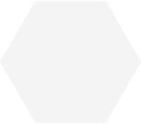 Haze Vit matt hexagon 15x17