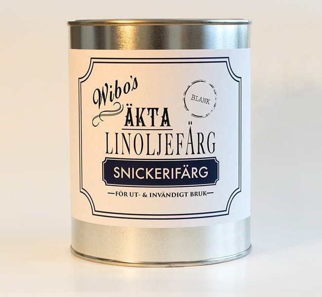 Linoljefärg Snickerifärg Blank Utomhus & Inomhus 3 L Vit