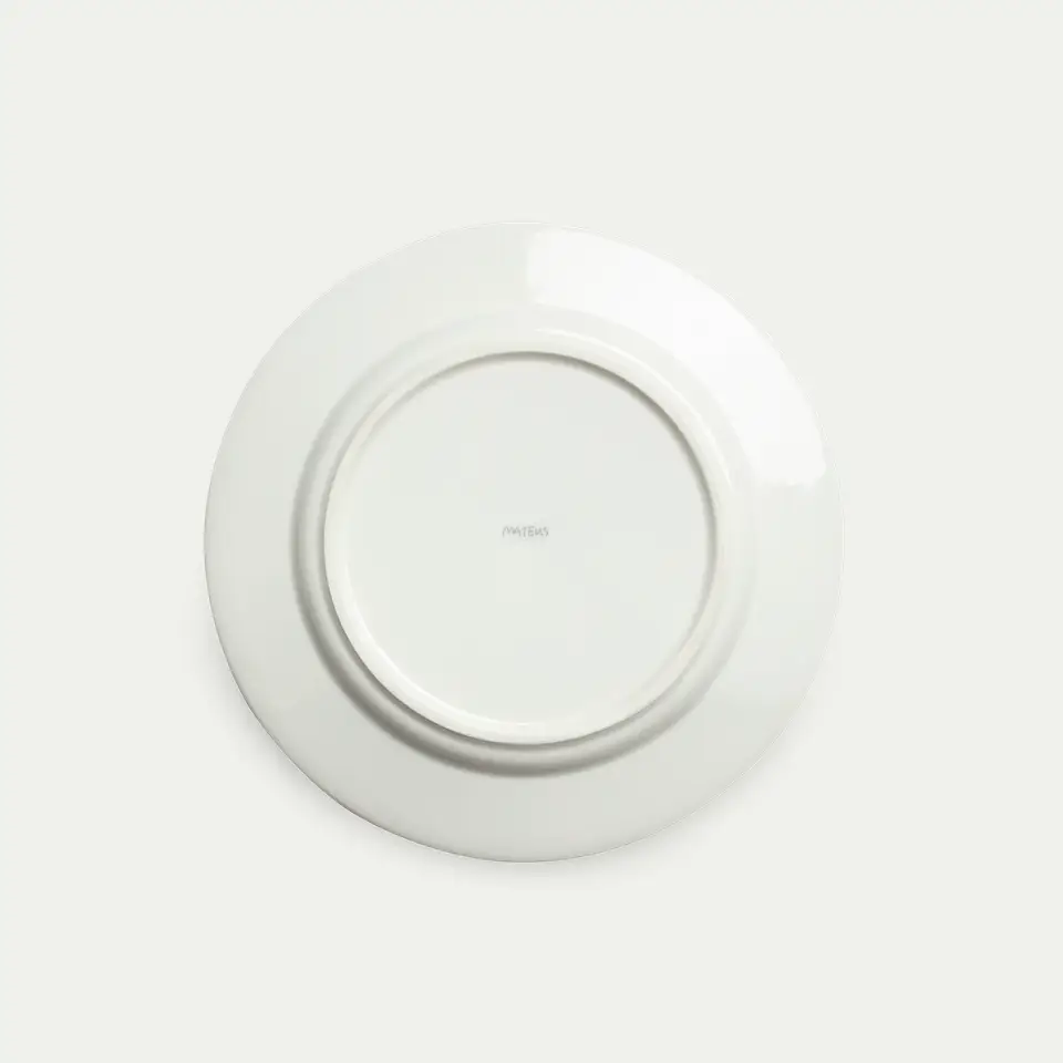 Flowers Tallrik Water Lilies 28 cm Vit