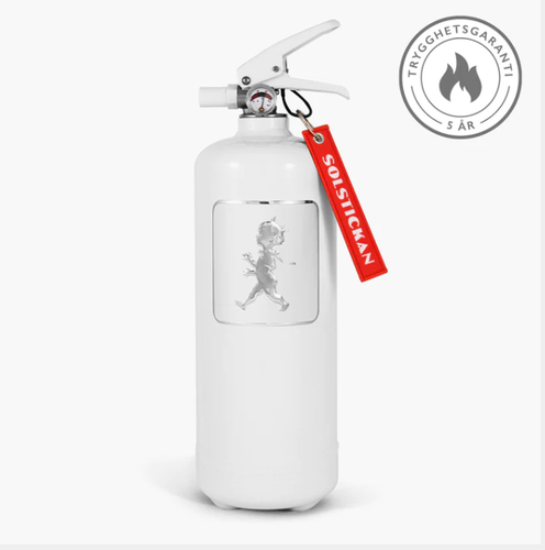 Brandsläckare 2 kg Vit/Silver