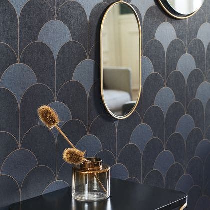 Casadeco - Theatre Bleu Orage Twenties