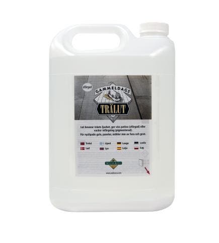 Gammeldags Trälut Ofärgad 5L