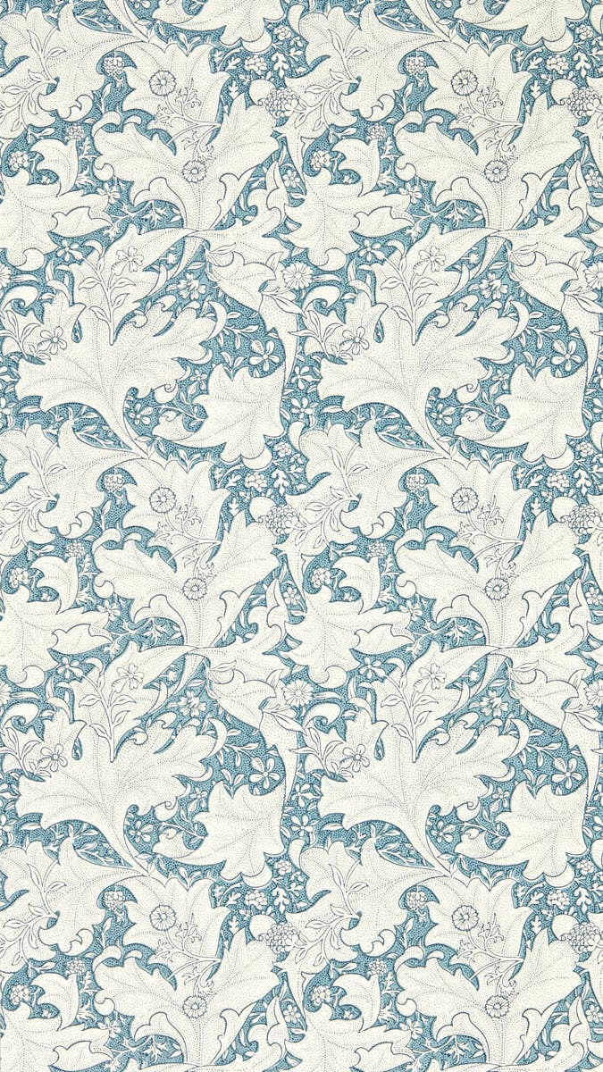 Morris & Co - Wallflower Woad Blue Emery Walkers House Wall