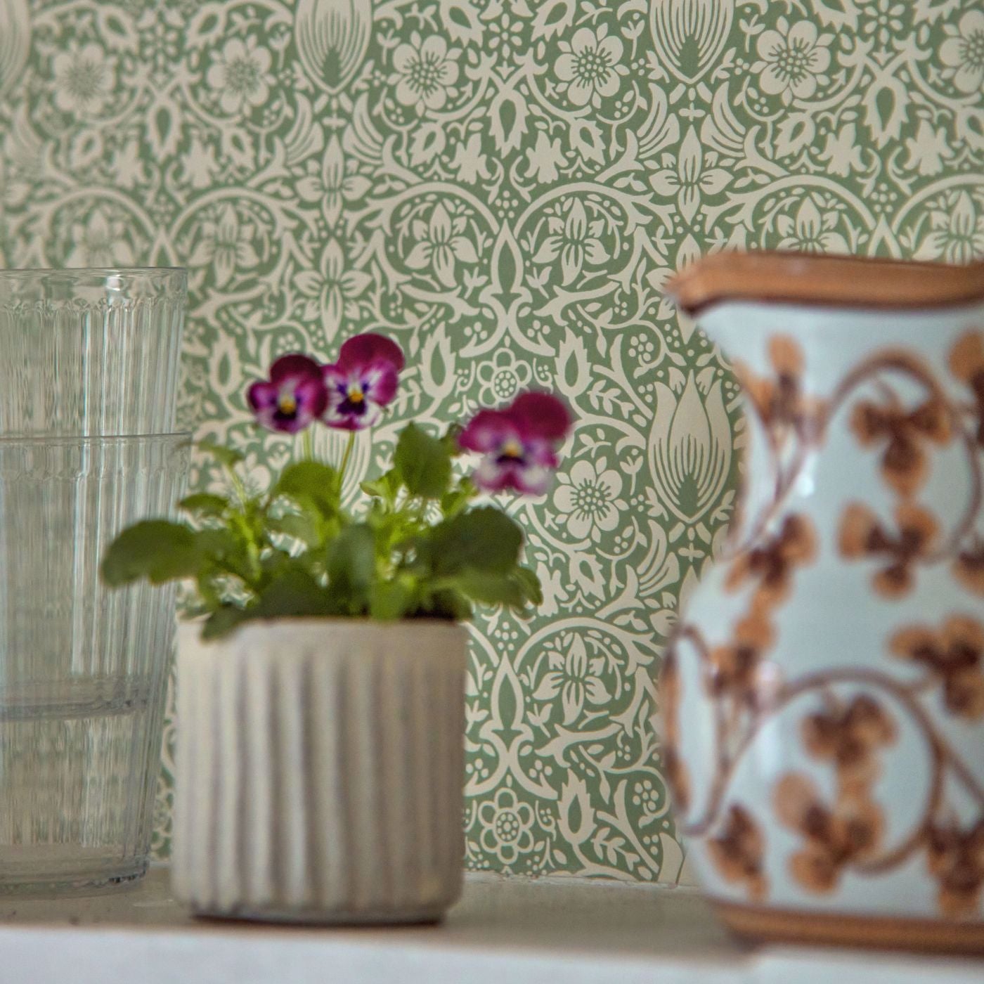 Morris & Co - Borage Leafy Arbour Emery Walkers House Wall