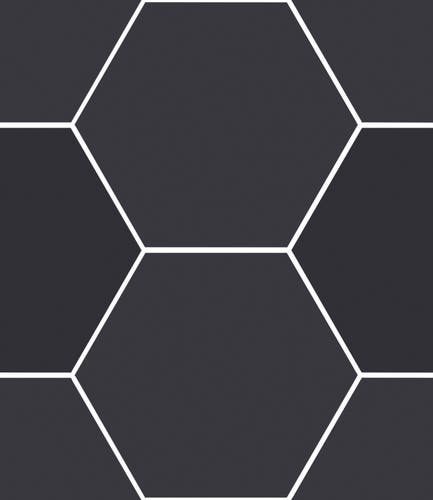 Haze Svart matt hexagon 15x17