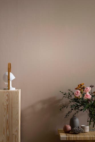 Duro - Linne, Ljus Gammelrosa Enfärgad & Randig