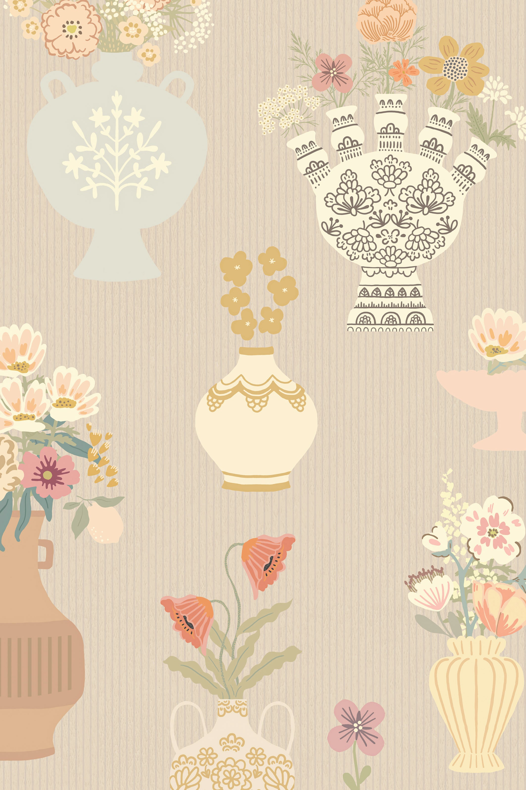 Majvillan - Floral Daiquiri XL Misty Gray