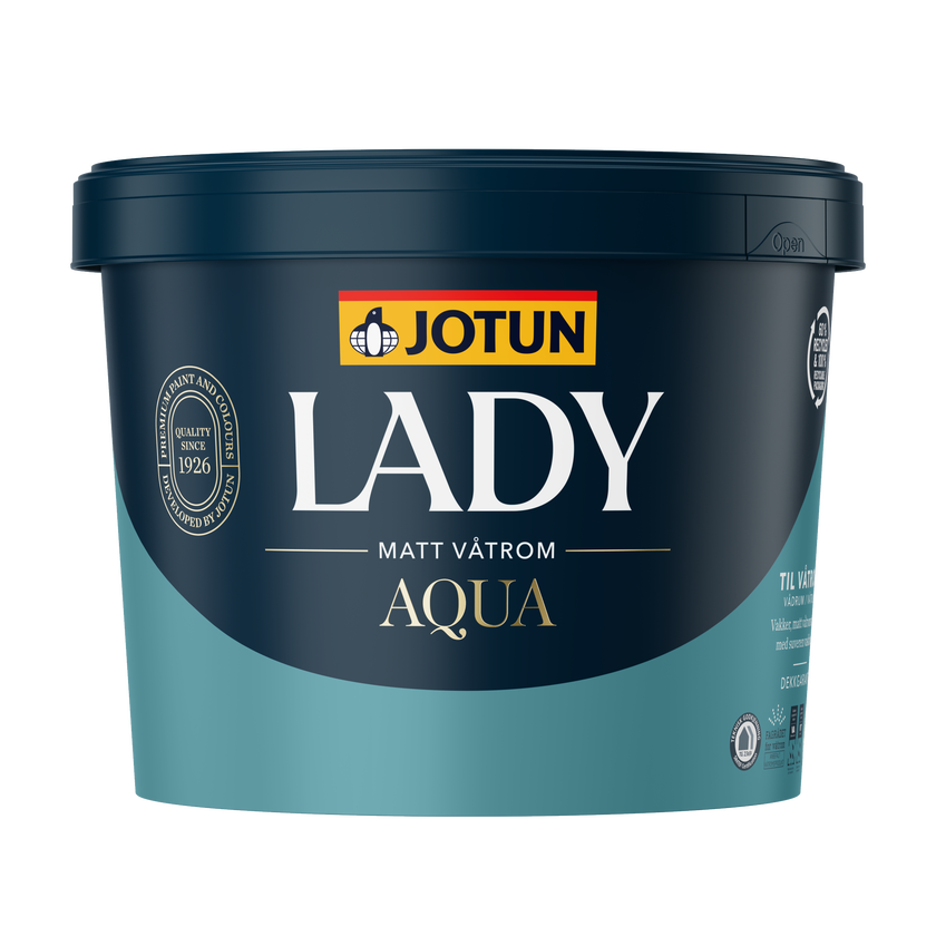 Lady Aqua Matt 9L - S9000-N Svart (OUTLET)
