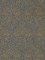 Pure Brer Rabbit Ink/Gold Pure Morris North Wallpap