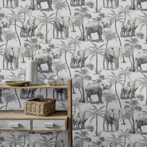 Safari Elephant Charcoal