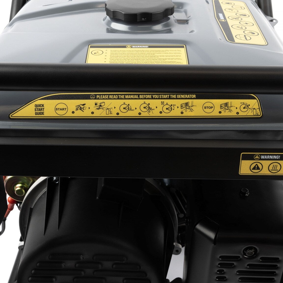 PELA Inverterelverk 8000 W, med dubbelt bränslesystem, el-start, hjul & handtag