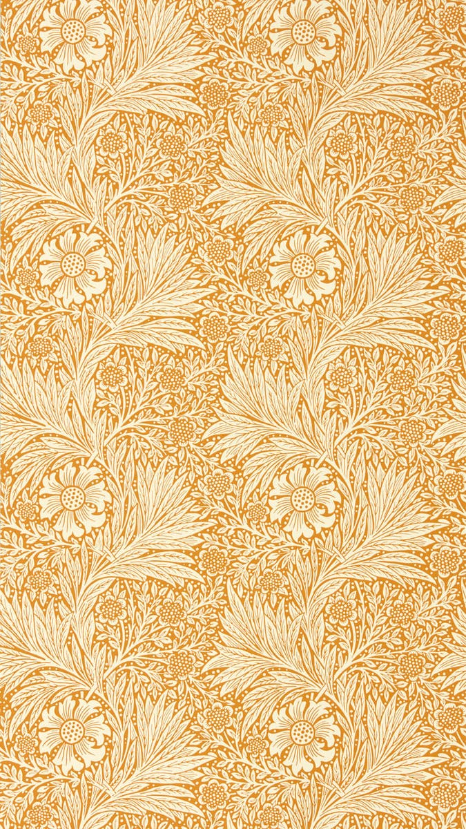 Morris & Co - Marigold Orange Cornubia Wallpapers