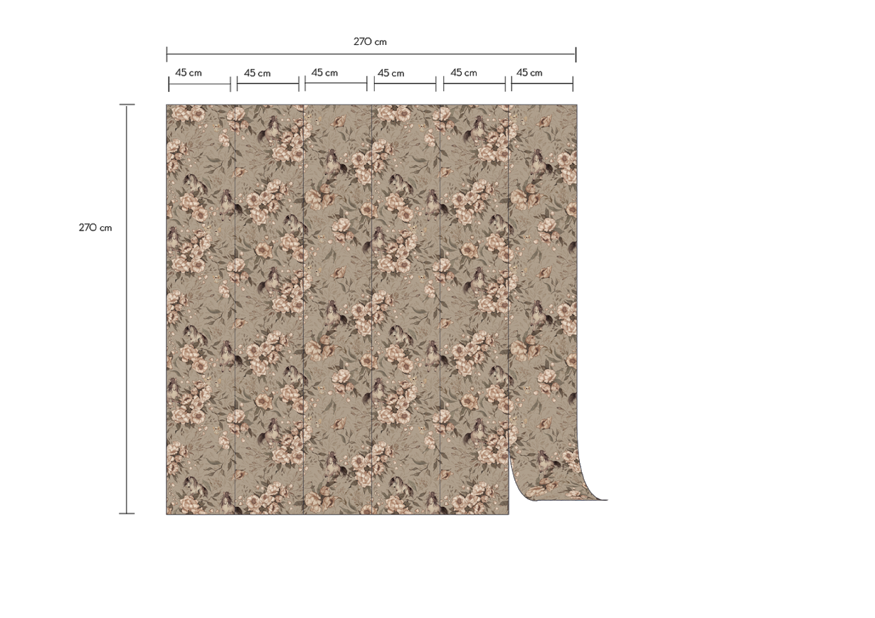 Ponies for Hollie Pale Green MM-0101