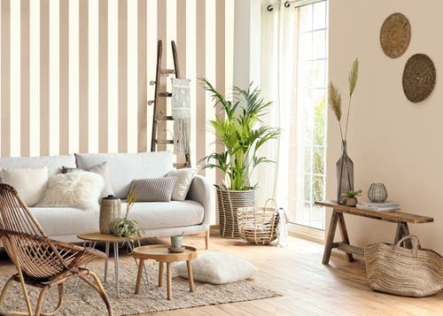 Caselio - Linen Lines Taupe