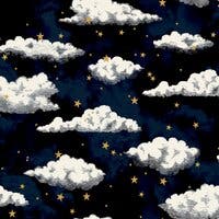 Stars And Clouds Navy