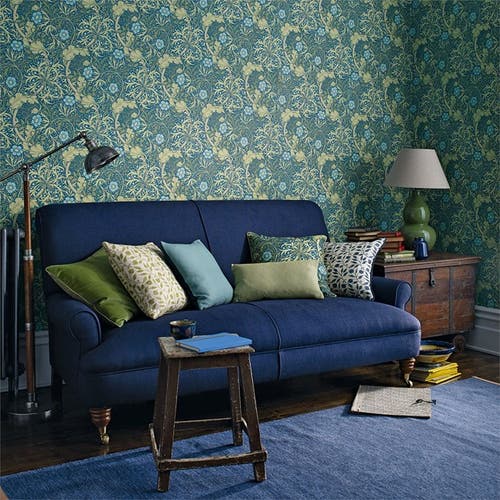 Morris & Co - Morris Seaweed Ink/Woad The Craftsman Wallpapers