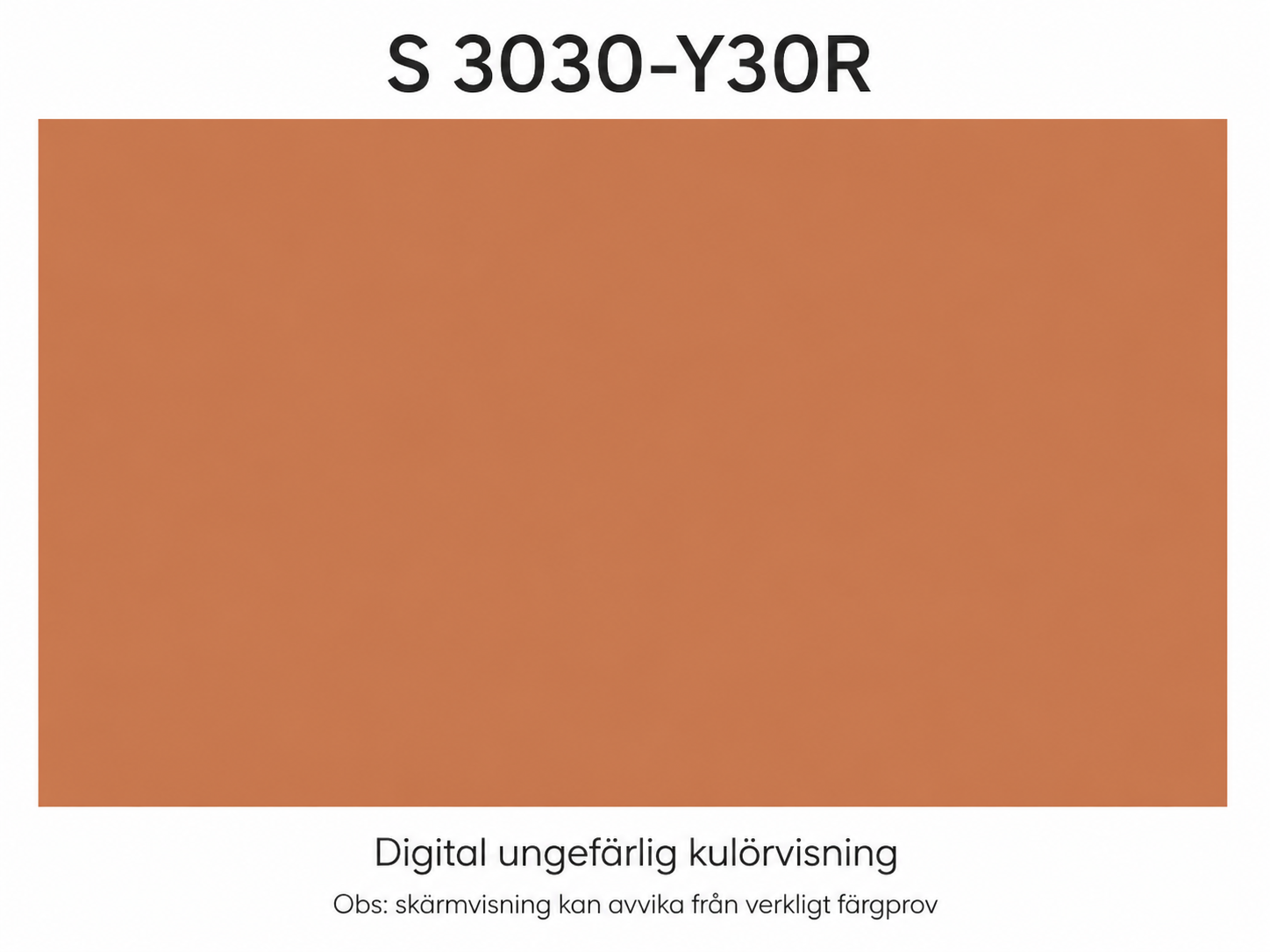 Metall Grund & Täck - 3L - S3030-Y30R (Outlet) OBS, EJ VIT