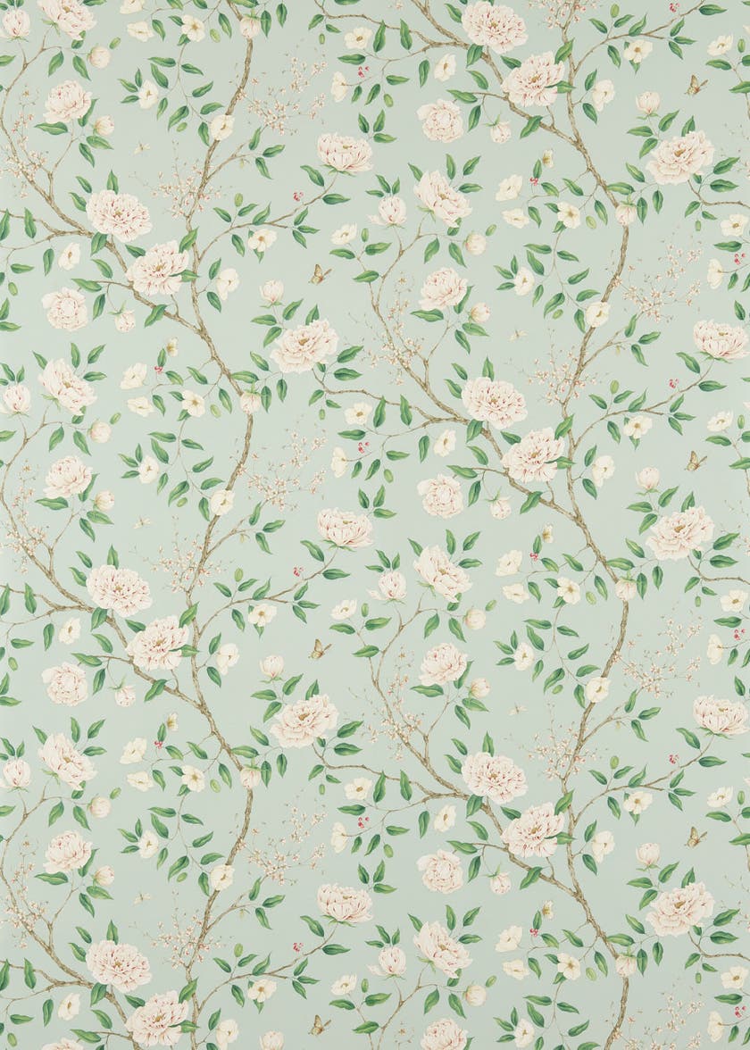 Zoffany - Romey`s Garden Sea Green Cotswolds Manor Wallpaper